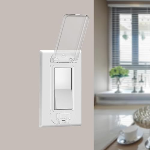 Image of Transparent Switch Board Cover Box for Wall, Protection Switch Board Cover Frame for Household Safety