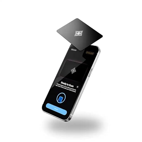 Bloom Card - App Blocker & Screen Time Tool - As Seen On Abc's Shark Tank - Subscription-Free Focus Device - Stainless Steel Keycard for iPhone & Android