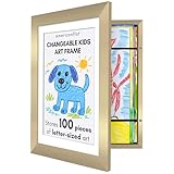 Americanflat Kids Artwork Frame Changeable (Gold...