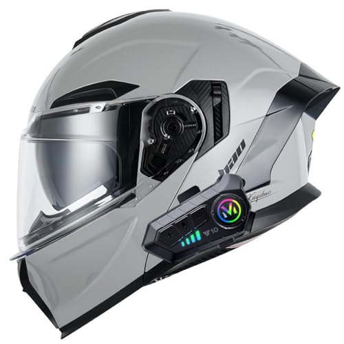 人気ホワイトシステムヘルメットフルフェイス ダブルレンズ シールド2枚付き スティッチデザイン フルフェイスヘルメット ホワイト ダブル