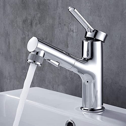 Robinet de lavabo moderne en laiton noir avec mitigeur à levier unique - 6