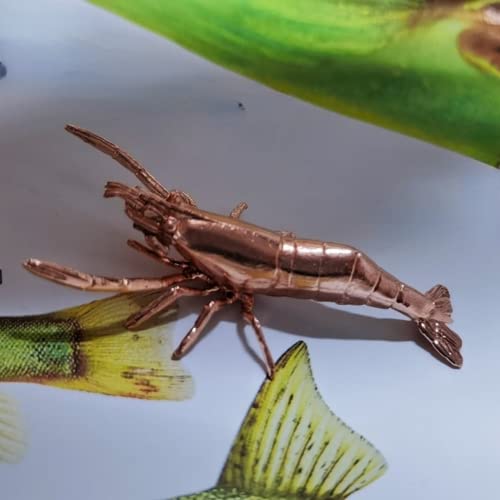 Miniatur-Figuren aus Messing, Flussgarnelen, Kupfer-Hummer, Aquarium, Tierstatue, Skulptur, Bastel-Kollektion, Schreibtisch-Ornament, Sand, Tischdekoration, Zubehör, Arbeitszimmer, Briefbeschwerer