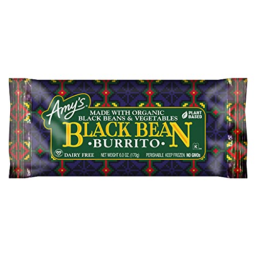 Amy's Frozen Meals, Vegan Black Bean Burrito, Made With Organic Black Beans and...