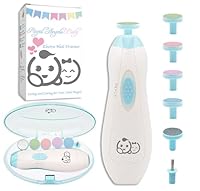 Baby-Nagelschneider 6 in 1, Royal Angels Baby Elektrische Nagelfeile, Baby-Pflegeset, Maniküre-Set für Kleinkinder und Erwachsene, Nagelpflegeset für Zehen und Fingernägel von Neugeborenen (Babyblau)