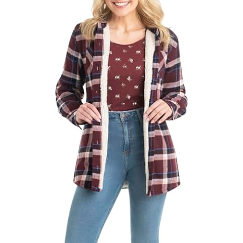 Legendary Whitetails Women's Plaid Flannel Shacket Cover