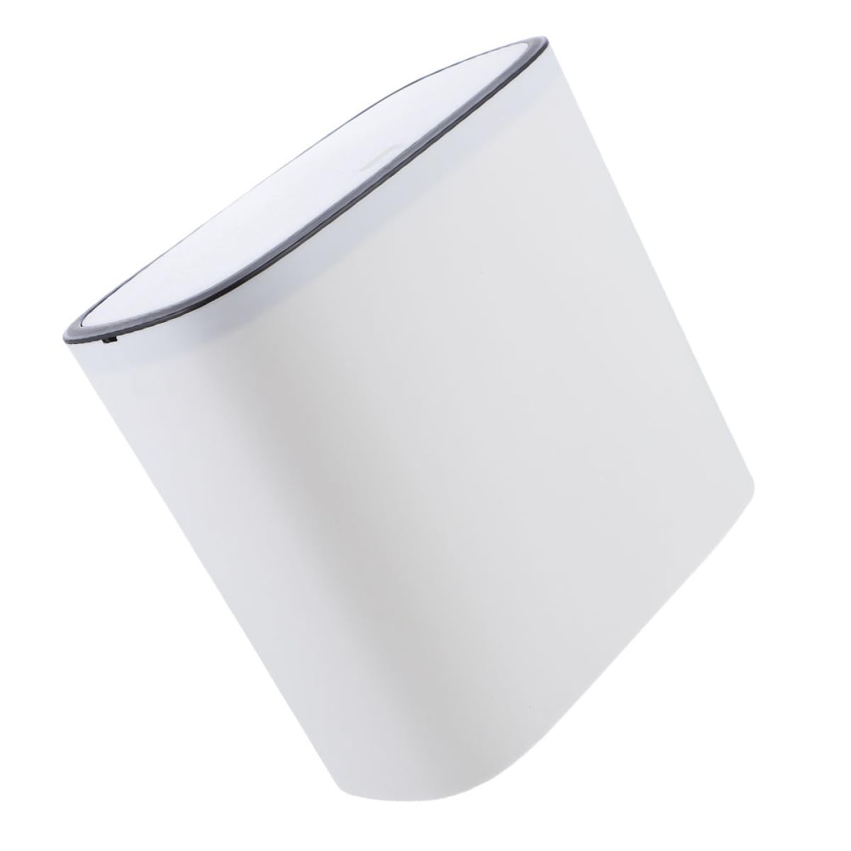 Healvian Cubo de Basura Tapa de Plástico Blanco de 10l para Baño y Dormitorio Control de Olores y Diseño Simple y Versátil