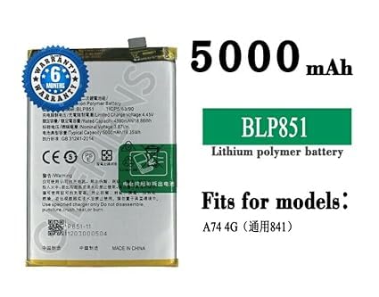 Image of Original BLP851 Battery for Oppo A74 /A54 (5G) Battery with 6 Month Warranty** (CC65)