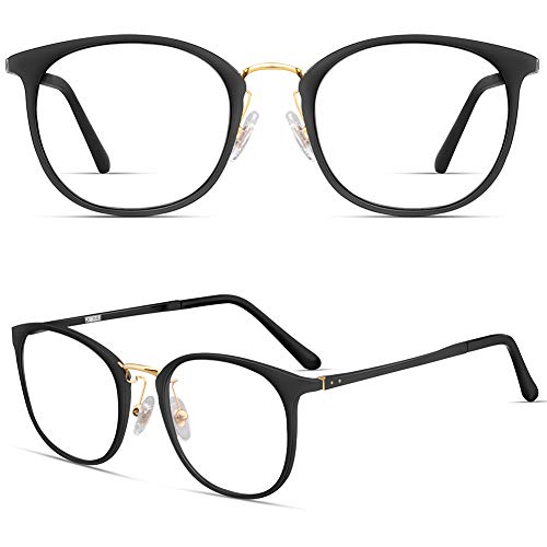 Tamwy Blue Light Blocking Glasses Women Men Computer Game Reading Eyeglasses, Lightweight Thin Frame Anti Eyestrain Headache UV400