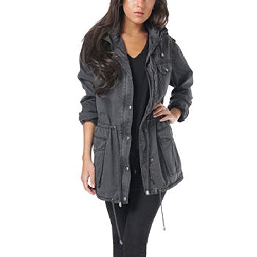 Buffalo David Bitton Anorak Jacket for Women (X-Small, Charcoal)