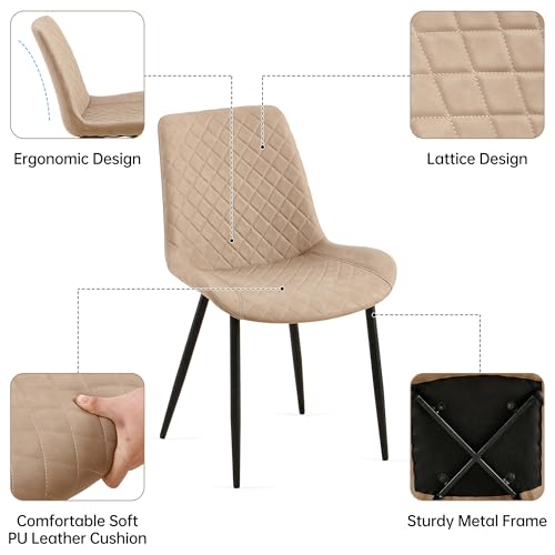 zaki dining chair - beige & oak reviews