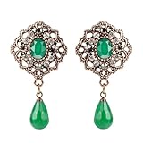 Orecchini Eleganti Statement per Donna: Questi orecchini dorati aggiungono un tocco elegante e grazioso a qualsiasi occasione speciale. E 'un grande regalo per la tua famiglia o amici.