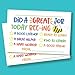 Cute Bee Classroom Incentive Cards to Send Home - Teacher Notes to Parents - Motivational Good Behavior Cards [Package of 50]