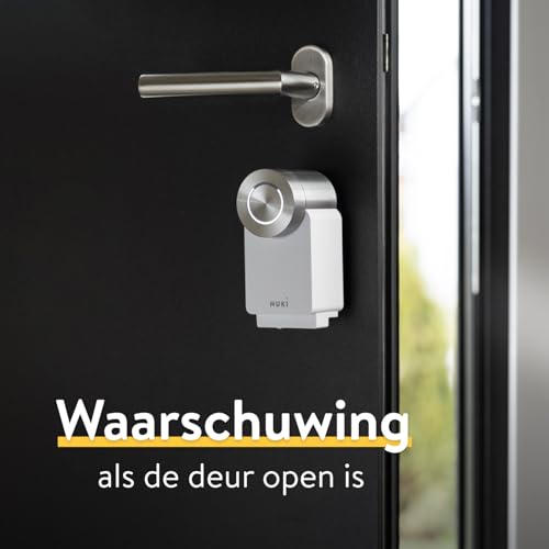 nuki Slimme deursensor voor de Nuki Smart Lock, afstandsmeldingen, Bluetooth, accessoires voor elektronisch deurslot, Smart Home, Wit - Afbeelding 3