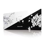 Big Mouse Pad Large Mousepad Gaming Desk Pad Desk Mat Office Decor Accessories (Cherry Blossom in Ink)