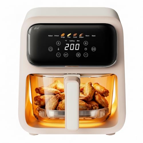 4.2QT Glass Air Fryer with Smart Presets