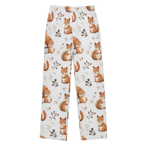 Pajama Bottoms, Pajamas Long Pant Cute Squirrels Lounge Wear Casual Sleep Pants Soft Pjs Sleepwear