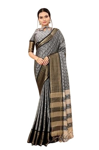 Women's saree With Blouse Piece for Festival, Ethnic Wear Collection, Traditional Ceremony(NC130 - H-1 - PEACH) Color- | KHADI 4 2-