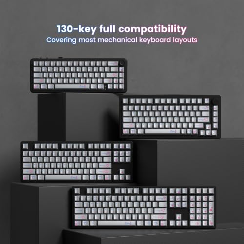 Image of dagaladoo PBT keycaps Set,Cherry Profile Keyboard keycaps,Metal Coating