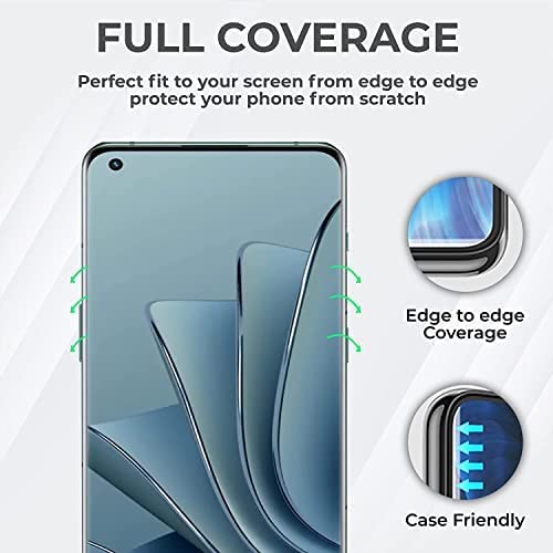 Image of 3D UV Curved Screen Protector Design for ONEPLUS 11 /11 Pro / 11R (5G) Fingerprint Support Advanced Border Less Edge to Edge Protection Tempered Glass and Easy Installation Kit