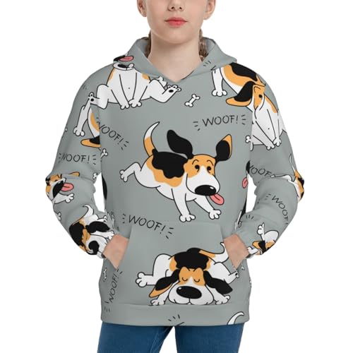 Funny Construction Vehicles Kid Hoodies Boys Sweatshirts Girls Pullover with Pocket