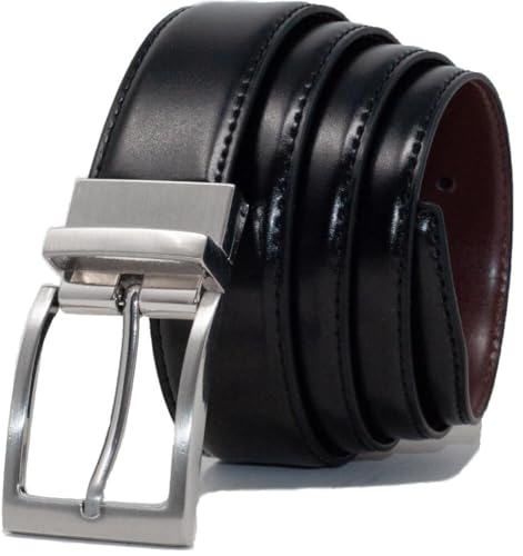 Ashford Ridge Mens 34mm Reversible Black/Brown Trouser Belt