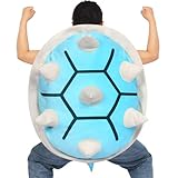 Tneao 31 Inch Super Bros Blue Spiny Shell Pillows - Giant Wearable Shell Stuffed Plush Funny Shell Plushies Dress Up, Creative Costume Gifts for Adluts Kids