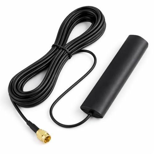 DAB DAB+ Car Radio Antenna mit SMA Adapter und 3m Kabel Digitale Radioantenne für Autos Kristallklarer Empfang von DAB Signalen Einfache Montage