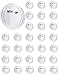 Produktbild QWORK® 30-teiliges Buttons Selber Machen, 60mm Transparente Button Pins Abzeichen für DIY & Handwerk
