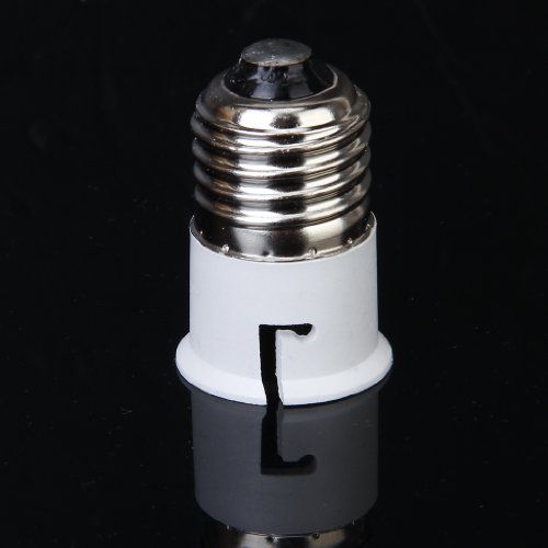 Image of Plastic Bulb Holder 1 Socket Enlarger Adapter (White)Pack of 1