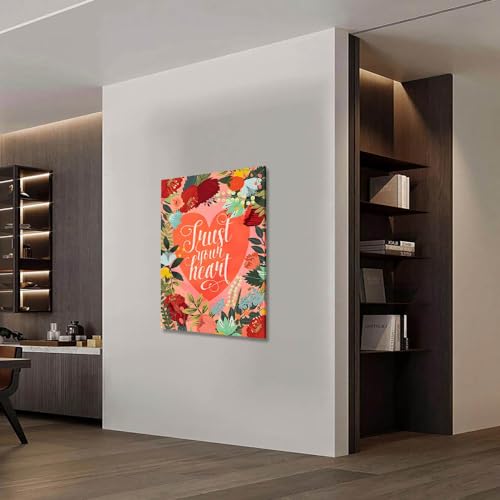 アートパネル 女性向け かわいい 植物 W30cm H40cm アートフレーム 絵画 キャンバス 額付き ウォールアート ポップアート モダンアート 壁掛け インテリア 装飾 [2]