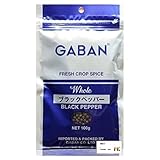 ギャバン ブラックペッパー ホール 袋 100g 黒胡椒 詰め替え MK社製開封日ラベル 1枚付 セット商品