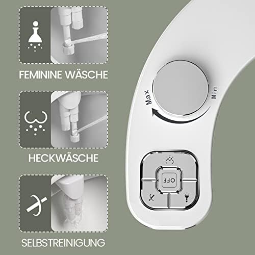 WRISIN Bidet japonais toilette auto-nettoyant wc avec double buses rétractables CHROME