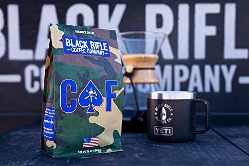 Black Rifle Coffee Caf (Medium Roast, 2X Caffeine) Ground 12 Ounce Bag, Medium Roast Coffee, Packaging May Very, Delivers Twice The Caffeine Punch Of Average Coffee With A Rich, Smoky Flavor, Helps Support Veterans And First Responders #TOP5