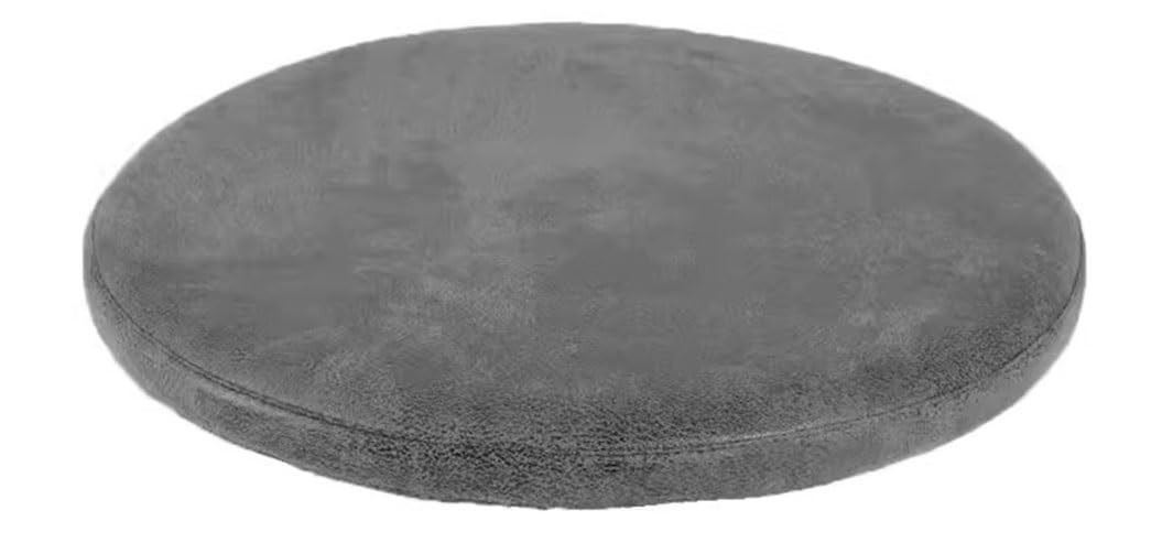 Coussin rond imperméable gris 35cm pour terrasse de restaurant et bar