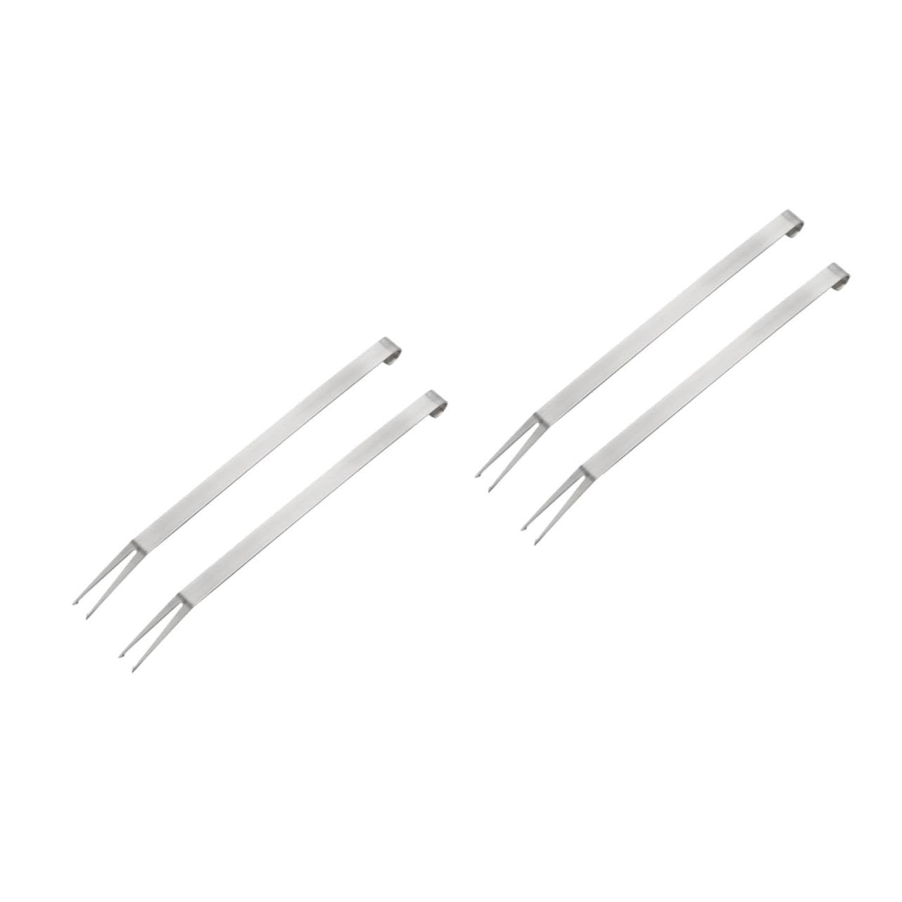 TOYANDONA 4pezzi Forchette Da Barbecue Inossidabile Utensili Pratici Per Grigliate Carne e Verdure Per Marshmallow e Salsicce