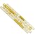 Hominter 3"x12" Sample Tile Glass and Metal Linear Mosaic Tile Shiny Gold Stainless Steel White Crystal Glass Backsplash Kitchen and Bathroom Wall Tiles
