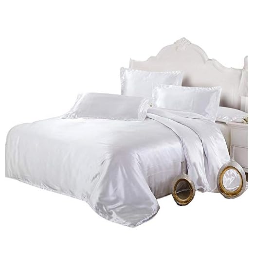 Jiaosa Ett måste-ha påslakan och örngott, 4 stycken enfärgade sängkläder, finns i en mängd olika färger och storlekar-vit-220 x 240 cm-A4