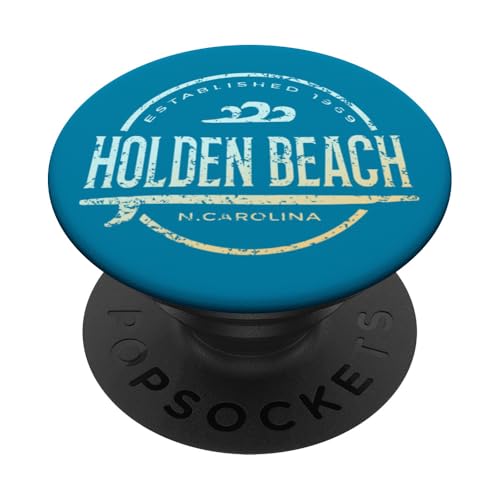 Holden Beach Carolina del Nord - Holden Beach NC Vintage Surf PopSockets PopGrip Adesivo