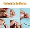 2 Stück Charms Stopper, 925 Sterling Silber für Armband mit Gummi Clip Spacer Stopper Charms Perlen, Spacer Bead Charm Stopper für Damen Bead Charms Armbänder Anhänger Spacer Stopper #5