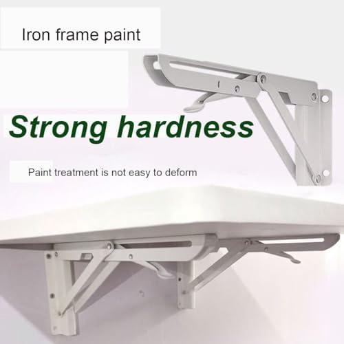 Foldable Wall Desk Space Saving Wall Mounted Table Wooden Floating Laptop Desk Multifunctional Workstation for Home Office Compact Writing Table