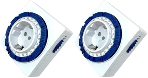 SILVER ELECTRONICS 49402 Programador analógico 24 Horas Compacto, Diario (Paquete de 2)