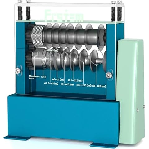 Frstem Automatic Wire Stripper Machine with 9 Channels 7 Blades, 0.06"-0.79" Electric Wire Stripping Machine with Patent Self-regulating Spring Design, Visible Stripping Depth Reference Cover