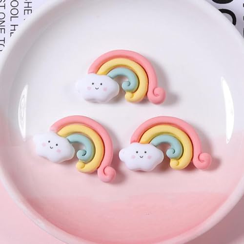 Image of AK Store (Pack of 4) 3D Cute Cartoon Shape Rubber Pencil Erasers, School Stationery for Kids, Boys Girls, Birthday Return Gifts (Rainbow with Cloud)