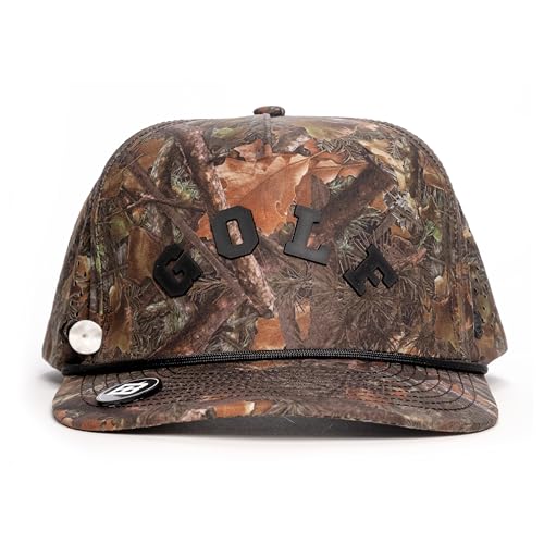 Image of BRIMZ Golf Performance Hat - Tee Holder & Magnetic Brim - Breathable Sweat & Water Resistant Golfing Snapback Cap