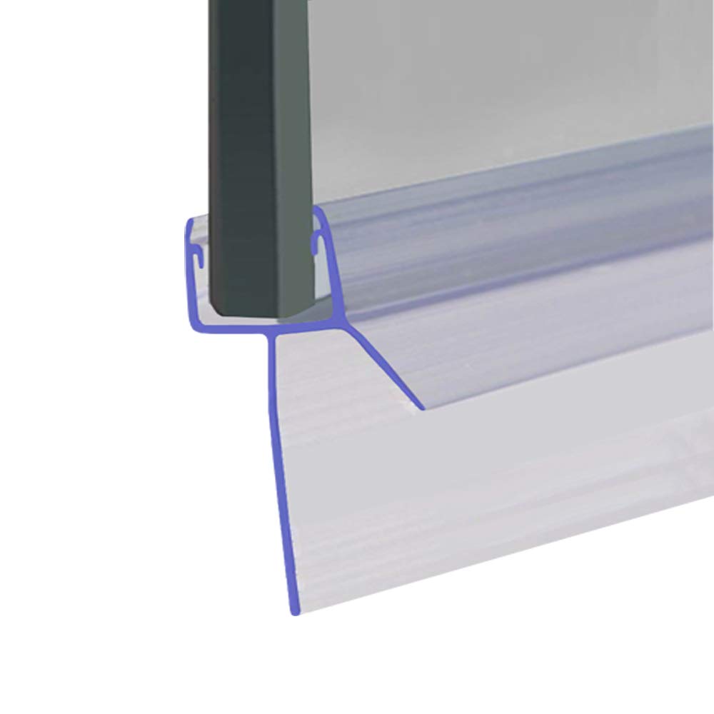 Shower Seal for Screens, Doors or Panels | Fits 8, 9 or 10mm Glass | Straight Fin Shape | Seals Gaps of Up to 50mm | 80cm, 90cm, 140cm or 2m Long | SEAL095 (25mm Sample)