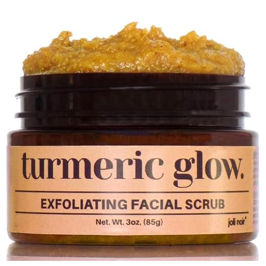 Joli Noir - Brightening Turmeric Scrub With Honey, Cinnamon & Vitamin E - Fragrance Free Exfoliating Face Sugar Scrub - For Acne, Hyperpigmentation & Dullness