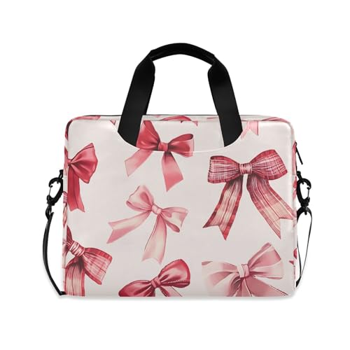 Maletín para portátil con diseño moños rosa miniatura 1