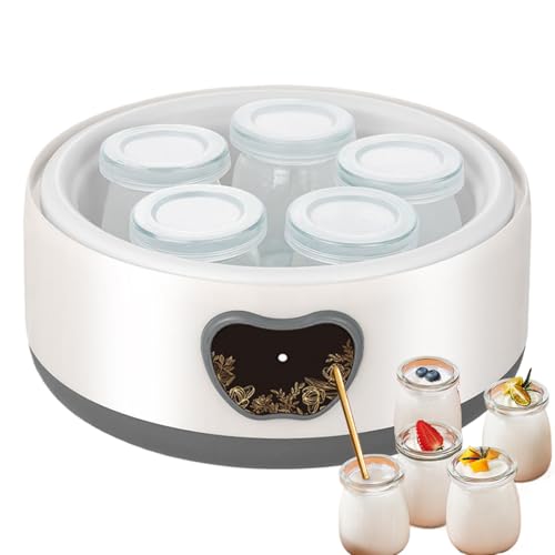 Genérico Yogurtera,Control de Temperatura Tiempo Ajustable 1,2L Electrodomésticos | Elaborador Automático De Yogur | para Queso Fruta Vino Hogar Cocina Desayuno Alimentación Saludable