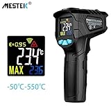 5.easy einzustellen maximale Mindesttemperatur, wenn die eingestellte Temperatur überschritten wird, wird die Temperatur gun rote und Alarmlicht.