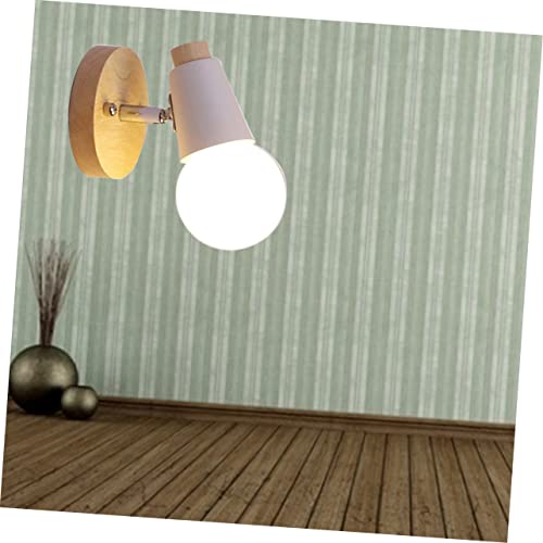 Aplique de pared E27 TEHAUX de hierro blanco para iluminar el dormitorio 3